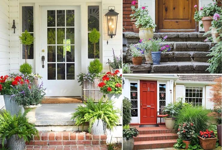 plantas para la entrada de la casa