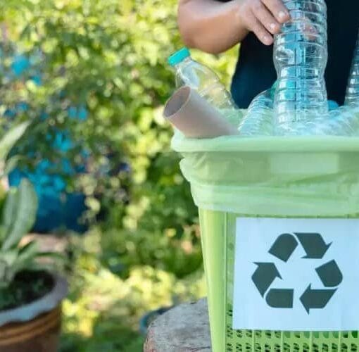 reducir plástico en el jardín